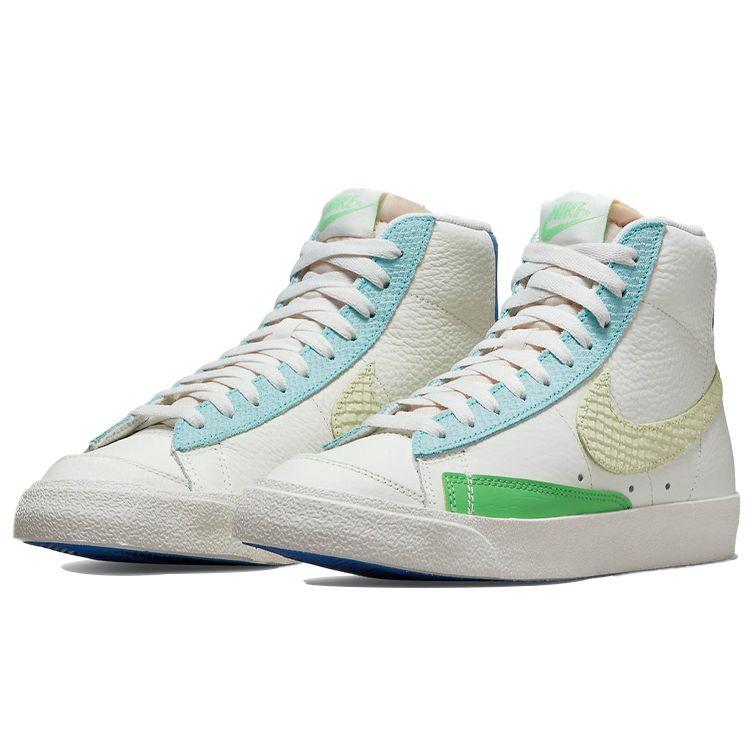 Nike Blazer Mid 77 Sail Copa Lime Ice Women Sneakers White Game-Royal DQ0865-100