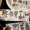 Journamm 6pcs/pack Vintage Plant Sticker Scrapbooking Materials DIY CUT Decor Junk Journal Planner Aesthetics Sticker Stationery