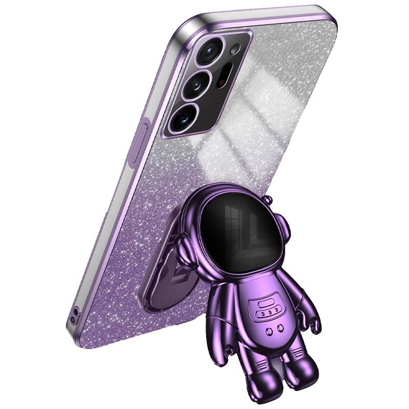 For Samsung Galaxy Note20 Ultra 5G/Note20 Ultra Astronaut Kickstand Phone Case PC+TPU Cell Phone Cover