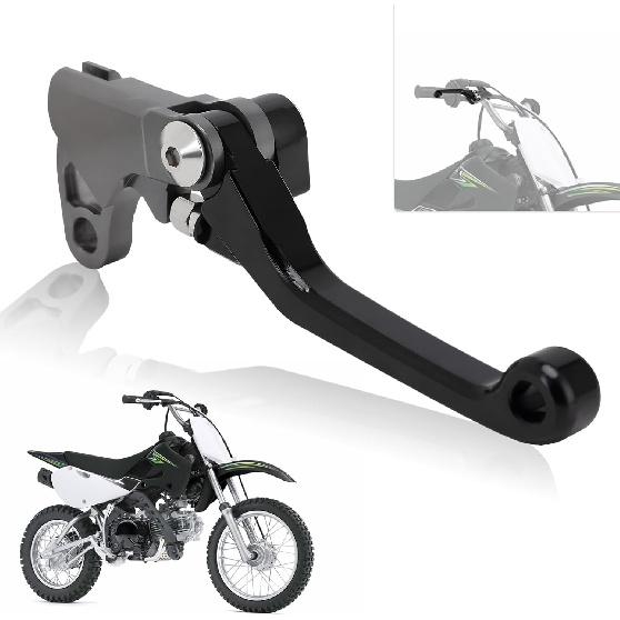 

Dirt Bike Brake Lever Folding Levers CNC for KLX 110 KLX110 KLX110L 2010-2024 Black чёрный