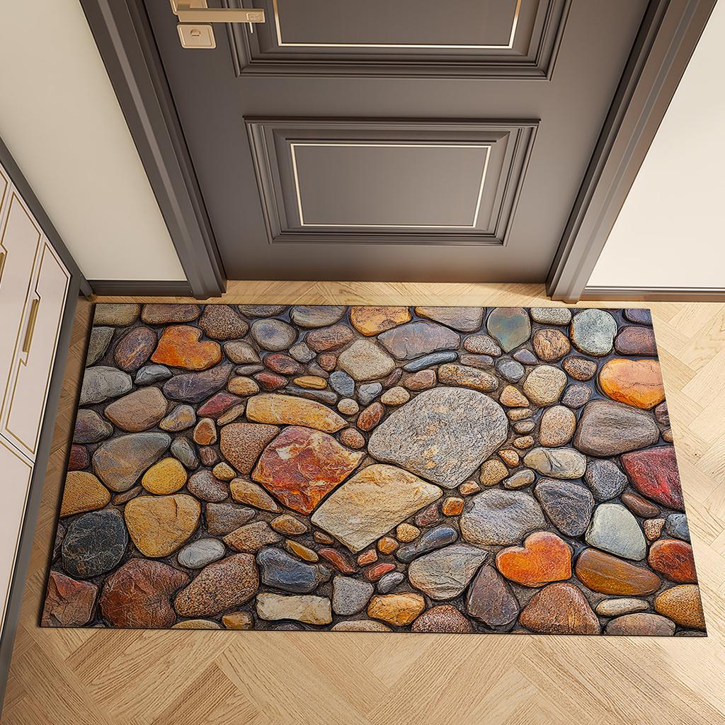 Valentine's Day Doormat Welcome Entrance Door Mat Outdoor Front Room Rugs Foot Mat Hallway Carpet Floor Bath Mats Washable