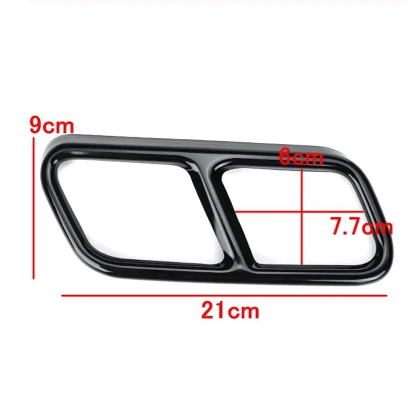Yubao Silver Exhaust Muffler Pipe Tip Tailpipe Cover Trim Covers For Mercedes Benz R W251 GL X156 S W221 W222 C217 A217