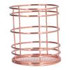 Round Hollow Chopstick Cage Multifunctional Desktop Pen Holder Organizer for Home KitchenRose Gold