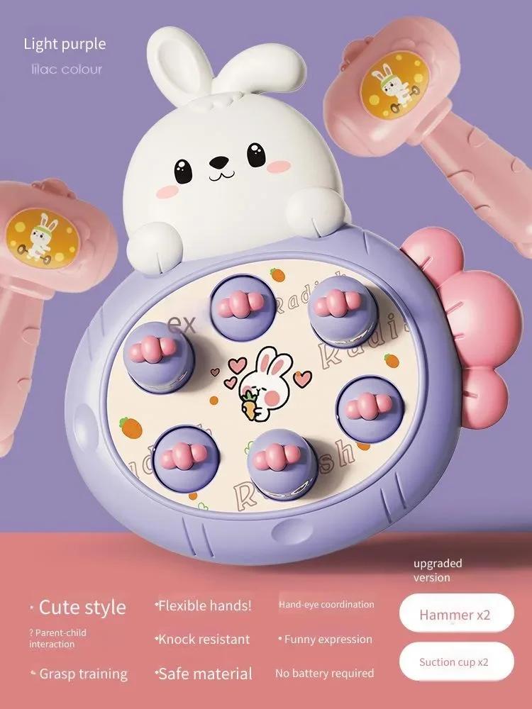Children's Rabbit Groundhog Toy Cartoon Radish Percussion Game Console Groundhog Toy Parent-child Interactive Early Education