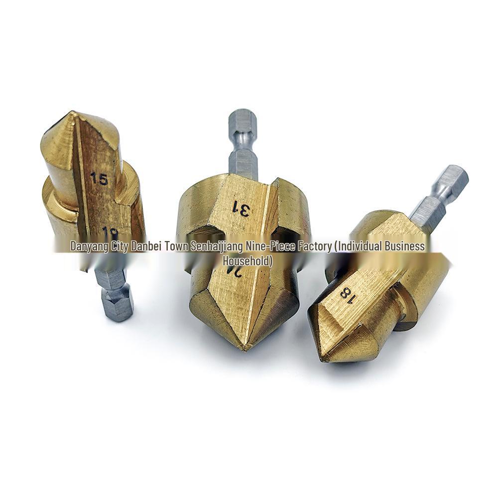 Stopniowy wiertło do rur PPR z chwytem sześciokątnym, dwuzębne, do rur wodnych hydraulicznych, zakres 20/25/32mm – Wielowarstwowe pogłębianie i rozwiercanie.