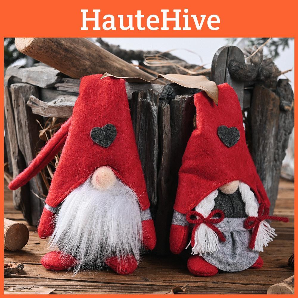 Decorations Christmas Forest Elder Standing Posture With Love Heart Decor