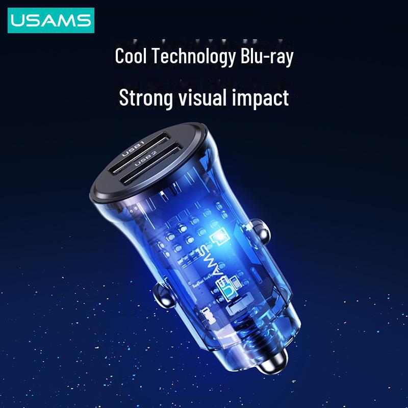 Youshengshi 3A Transparent Mini Car Charger for Cigarette Lighter