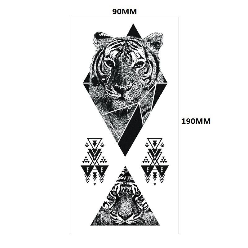 English Tattoo Sticker Feather Red Lip Totem Arm Circle Set Simulation Waterproof Tattoo Sticker