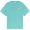 MLB New York Yankees Cool Gradient Back Label Large Logo Trendy Sports Short Sleeve T-Shirt Unisex T-Shirt Mint-Green 3ATSX035350MTS