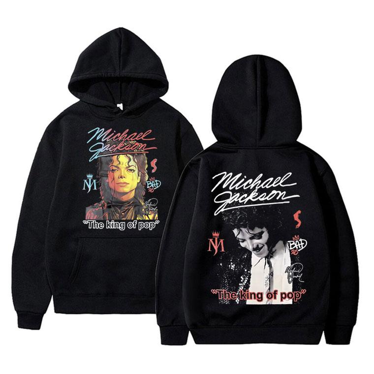 Classic Vintage Michajackson Graphics Hoodie Men Women Hip Hop Punk Rock Sweatshirt Male Gothic Harajuku Oversized Hoodies