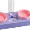 Dog Bowls Drink Fountain Cat Food Dishes Pet Feeding Station Detachable Non Slip Automatic
