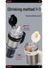 316 Stainless Steel Large Capacity Thermos Cup with Ceramic Inner Liner - Insulated Straw for Outdoor Use