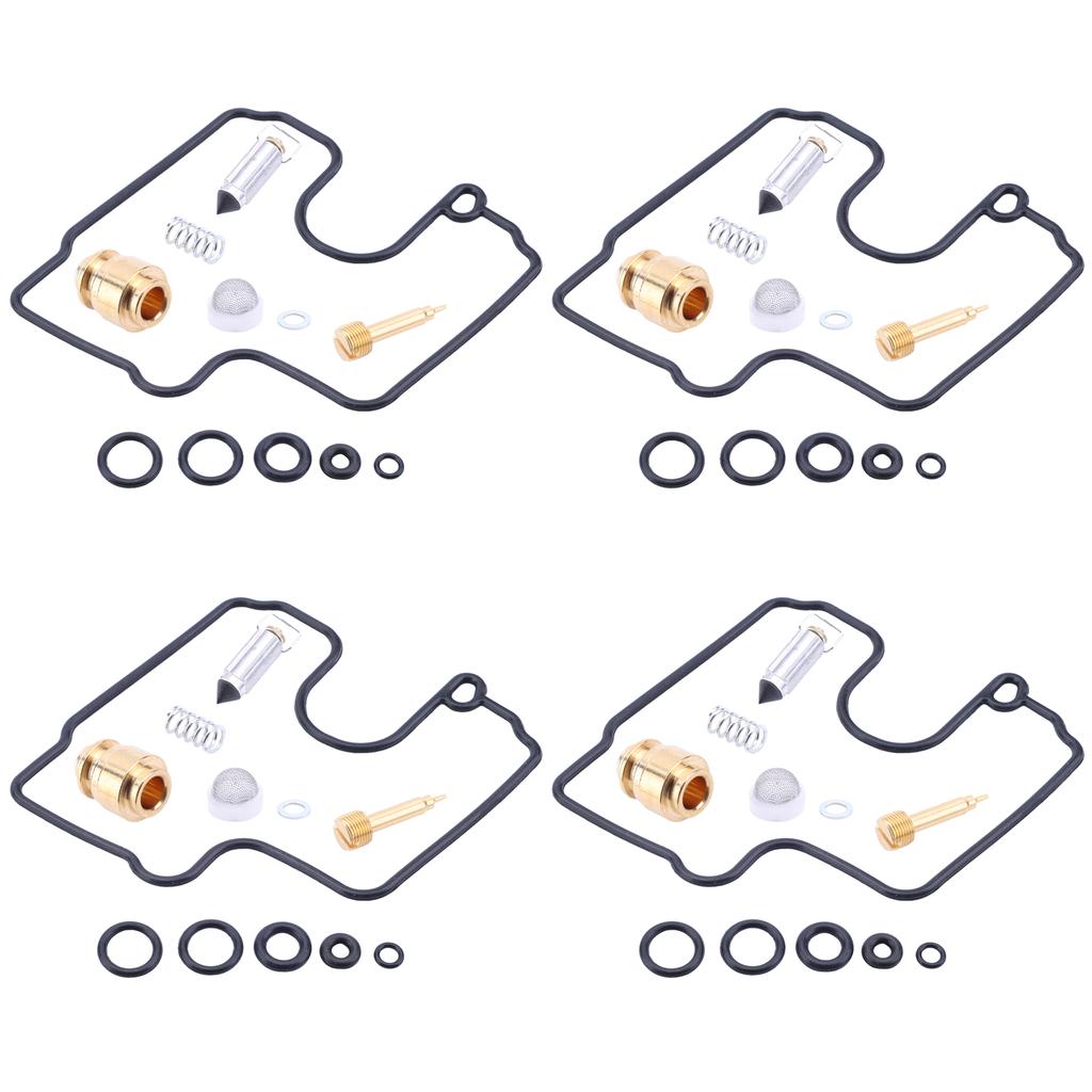 4Pcs Carb Rebuild Kit Carburetor Repair Kits for Kawasaki ZX 6R 600 ZX600 GH Ninja ZZR 600 E 16030-1088 CAB-K13 92055-1588