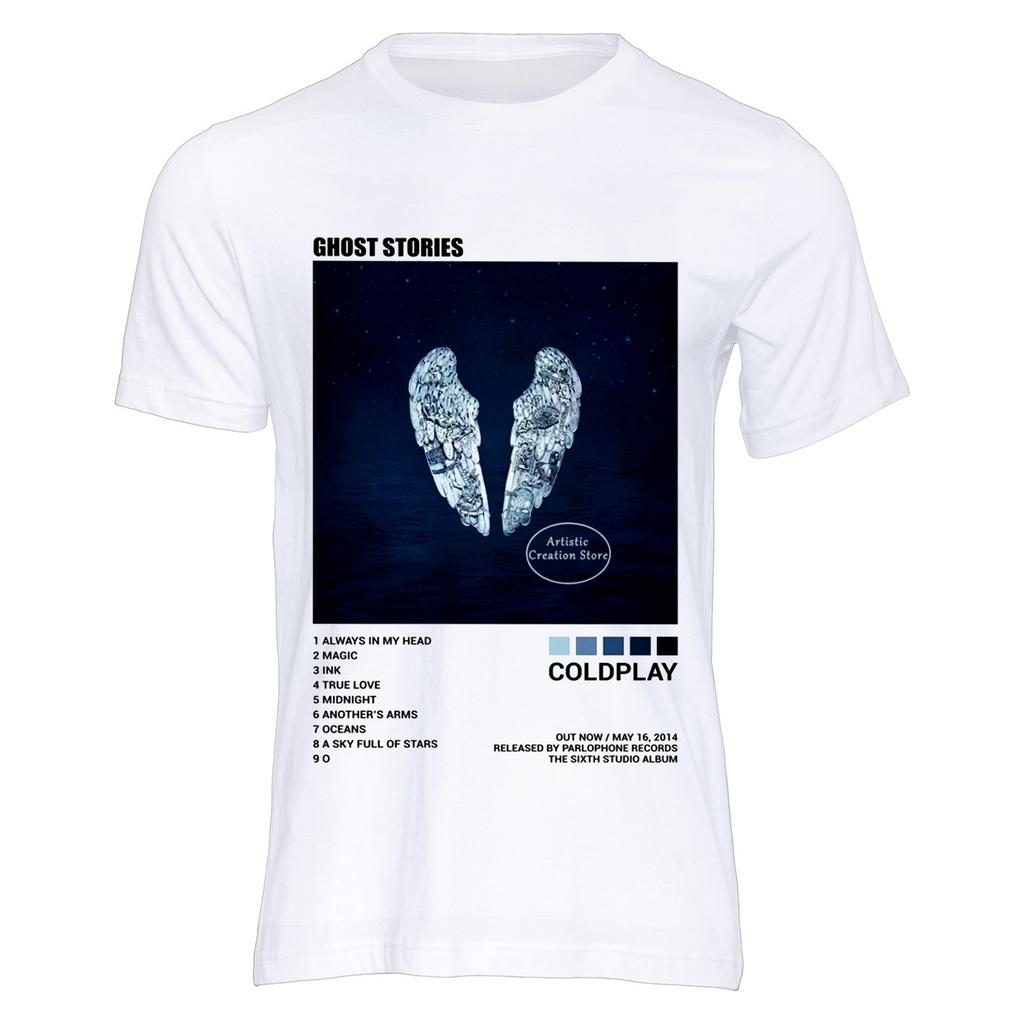 Coldplay Music of The Spheres World Tour 2025 T-Shirts aus Baumwolle, schweres, mentales Mode-T-Shirt mit Grafik, kurzärmelig, Unisex-Tops