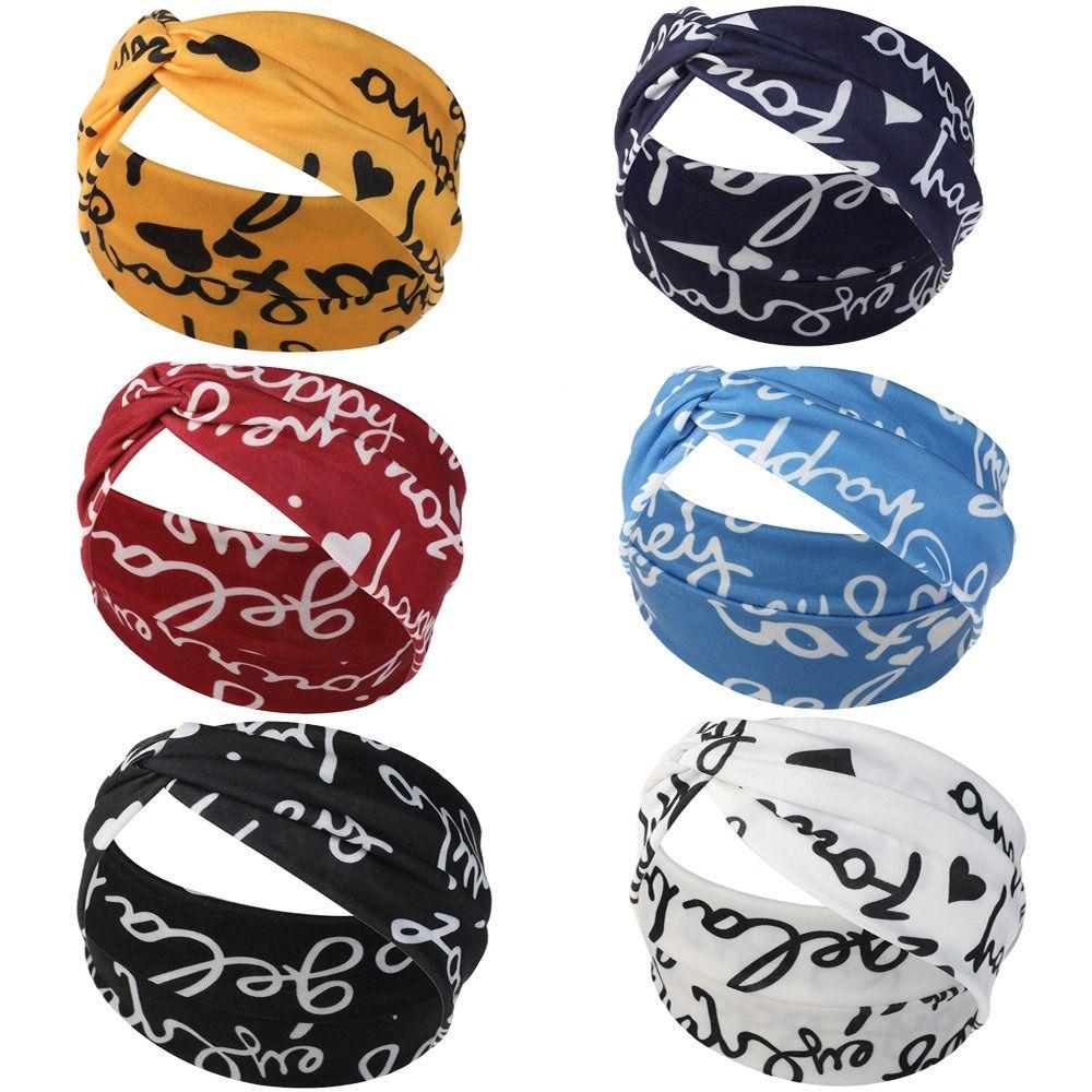 

Quick Dry Sports Headband Breathable Cross Hair Bands Letter Cross Hair Band Hiking