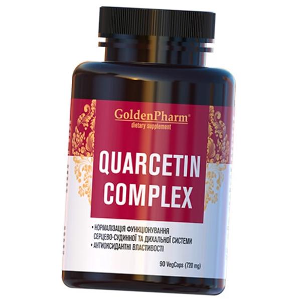 

Кверцетин Комплекс, Quercetin Complex, Golden Pharm 90вегкапс (70519002) 90vcaps