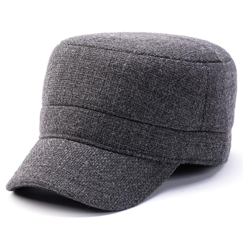 Unisex Winter Large Size Military Hats Men Big Head Full Sealed Warm Earflap Cap For Dad Outdoor Flat Top Hat 56-59Cm 60-65Cm