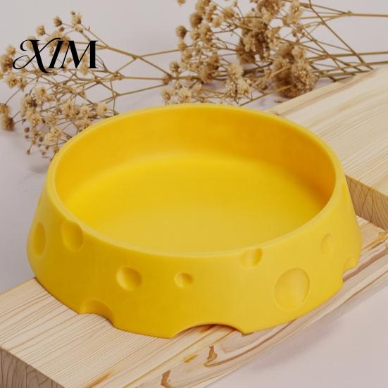 Comfortable Small Pet Shelter Cheese Hamster Hideout, Funny Cave House, Breathable House Food Bowl, Cage Accessory for Gerbils, Guinea Pigs Shaped
