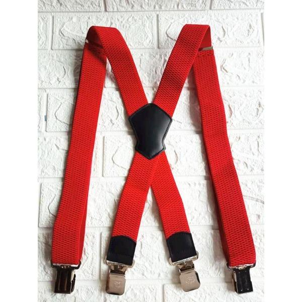 Men'S European Four-Clip Strap X-Shaped Corn Belt Large Clip Suspender Belt E-Commerce Men'S Shoulder