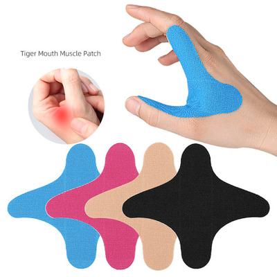 10 Unidades Precortadas Cinta Kinesiológica para Mano Impermeable Algodón Elástico Deportivo