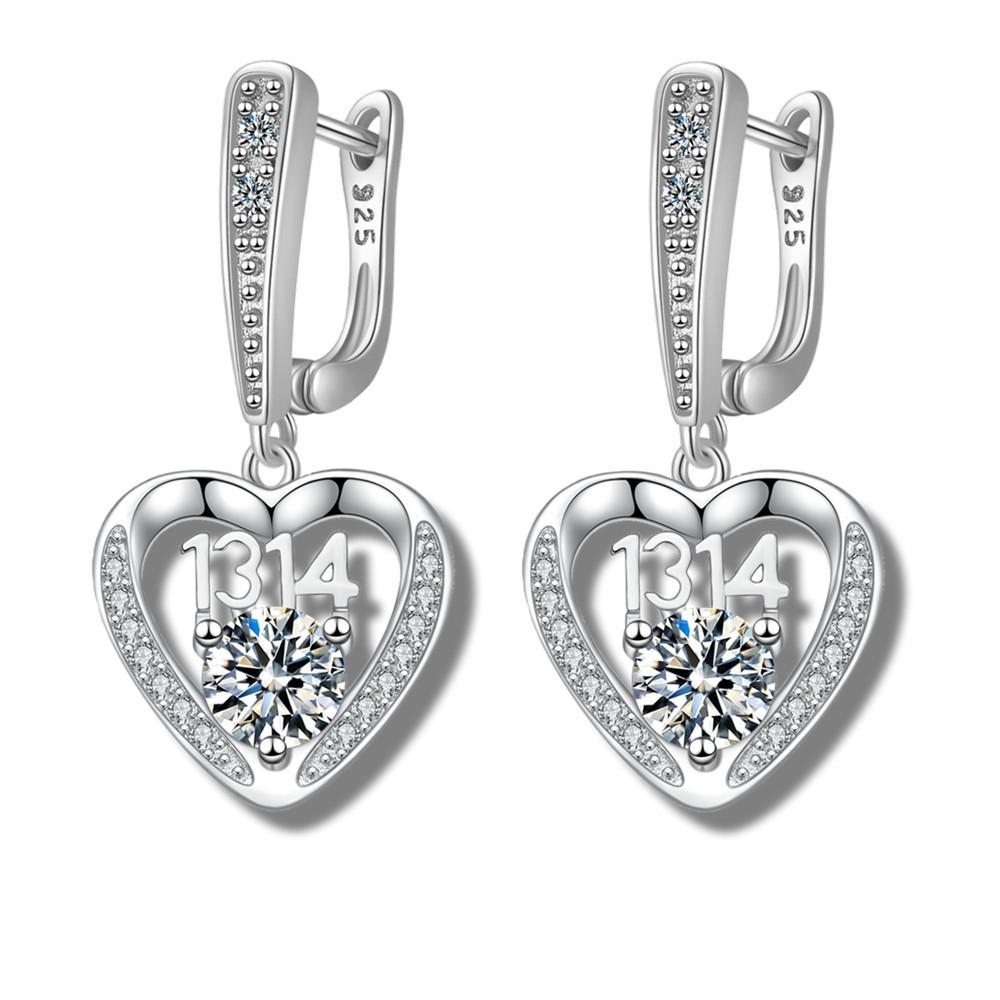 

Новые серьги ко Дню святого Валентина 1314 Женственные, но всегда сердечные серьги [White Diamond]