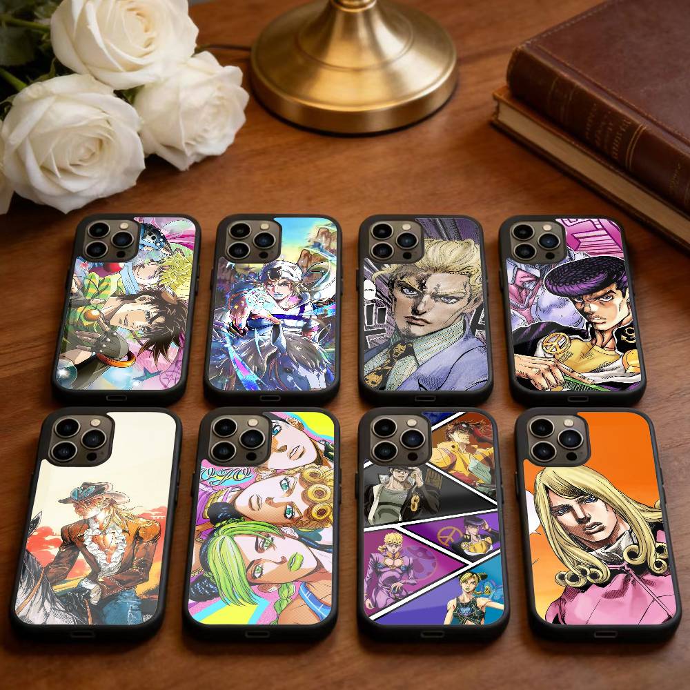 K-Anime Jojos Bizarres Adventures Phone Case For iPhone17,16,15,14,13 Plus,Pro Max Magnetic For Magsafe Wireless Charging