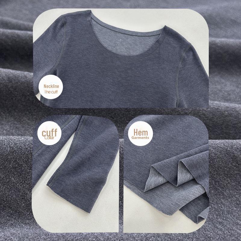 Men's Custom 24 Cashmere Suit: Far Infrared, Moisture-Absorbing, Heating Autumn Underwear with Acrylic and German Cashmere.