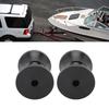 2Pcs Boat Trailer Roller 2.95 X 3.39in Nylon Anti Scratch Bow Roller Stop for Yacht Marine Motorboat Black