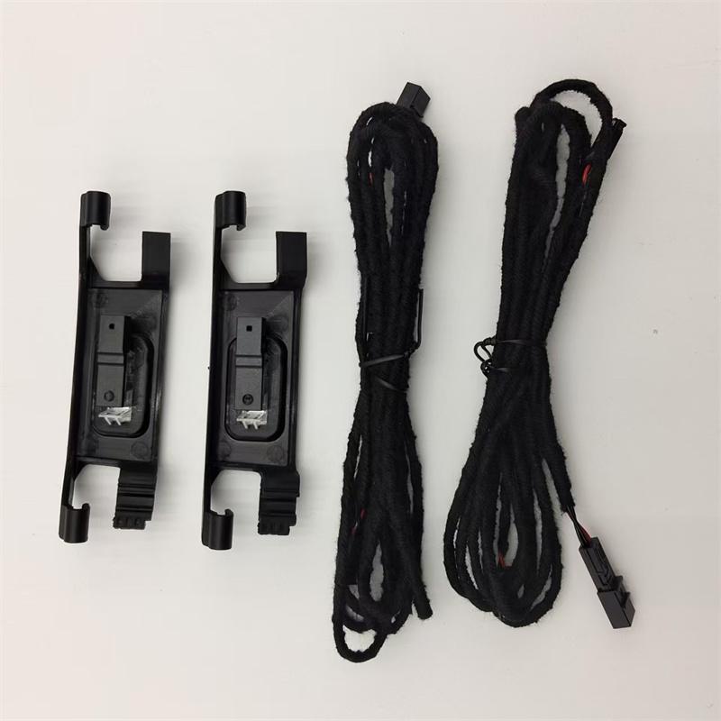 LED Footwell Lighting + Cable Rear set for T-ROC Jetta Polo T-Cross Enyaq 2pcs Car Rear Foot