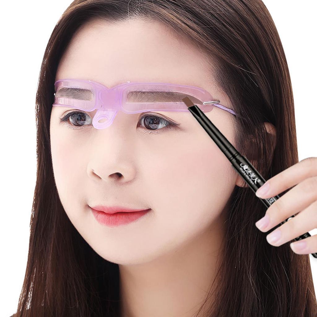 Handheld Eyebrow Template Head-mounted Eyebrow Drawing Templates for Mom Wife Girlfriend Gifts