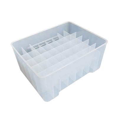 40 Grid Plastic Fishing Tackle Box Squid Jig Hard Lures Tool Case Portable Box