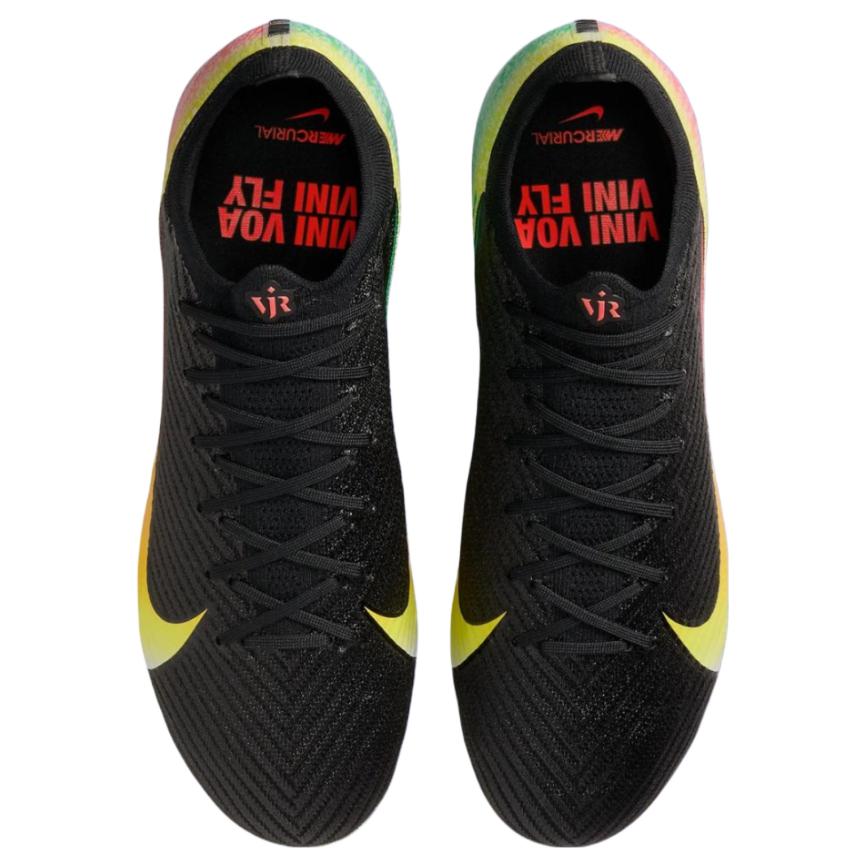 Nike Vini Jr. X Zoom Mercurial Vapor 16 Elite FG Vini Fly, Vini Voa Unisex Sneakers Black Green-Spark Soar IB2356-001