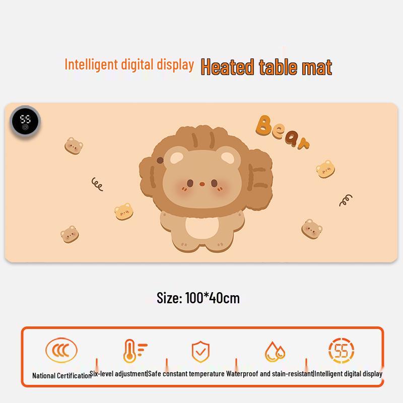 Electric Heating Desk Pad - Warm Mouse Pad for Office & Student Use