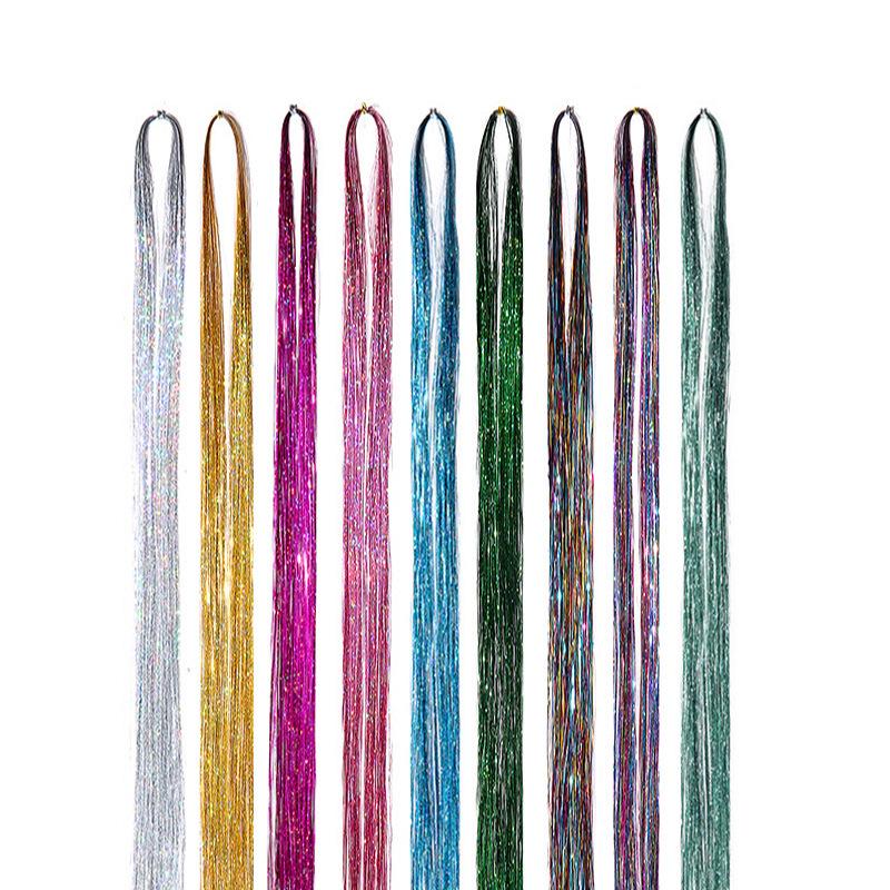 Laser Metallic Silver Thread Christmas Tree Ornaments and Festive Party Supplies