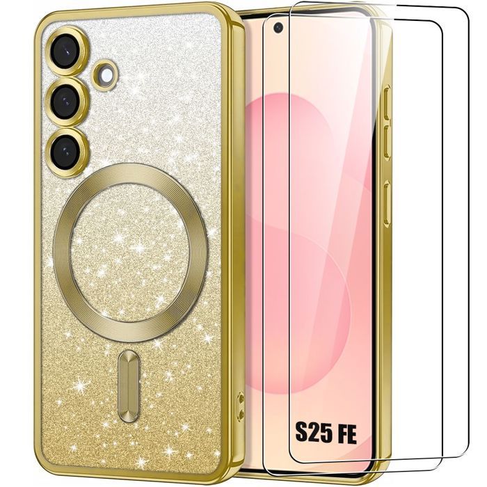 Coque de Téléphone - BOOLING - Samsung Galaxy S25 FE - Silicone Souple - Protection Caméra - Brillant