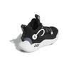 Adidas Harden Stepback 1 Durable Mid-Top Basketball Shoes Kids Sneakers Black White GY8646