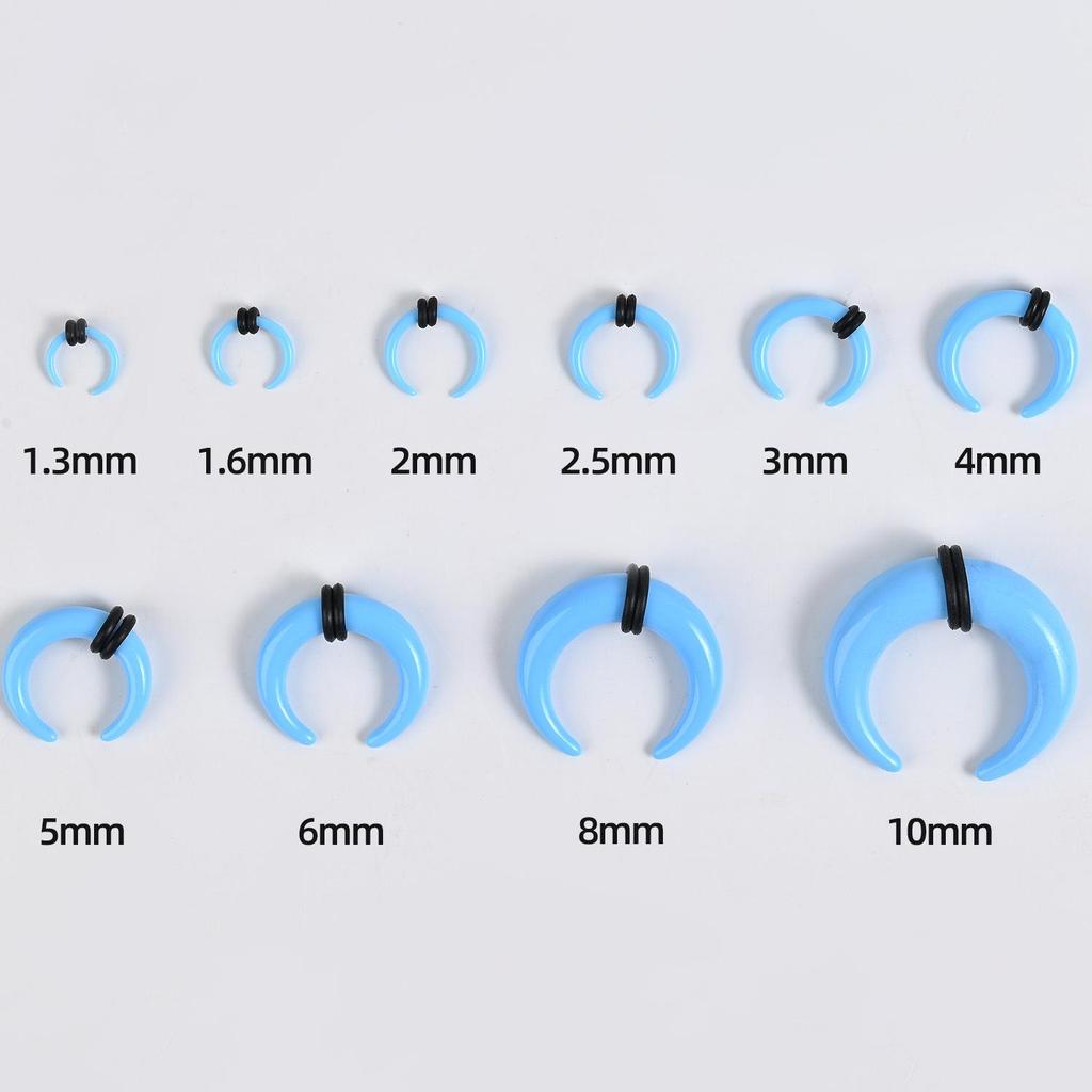 Acrylic Heart & Triangle Ear Plugs – Colorful Piercing Jewelry In Multiple Sizes
