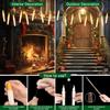 Floating Candles with Wand Magic Hanging Candles Flameless Flickering LED Taper Candle with Wand Remote Battery Window Candles