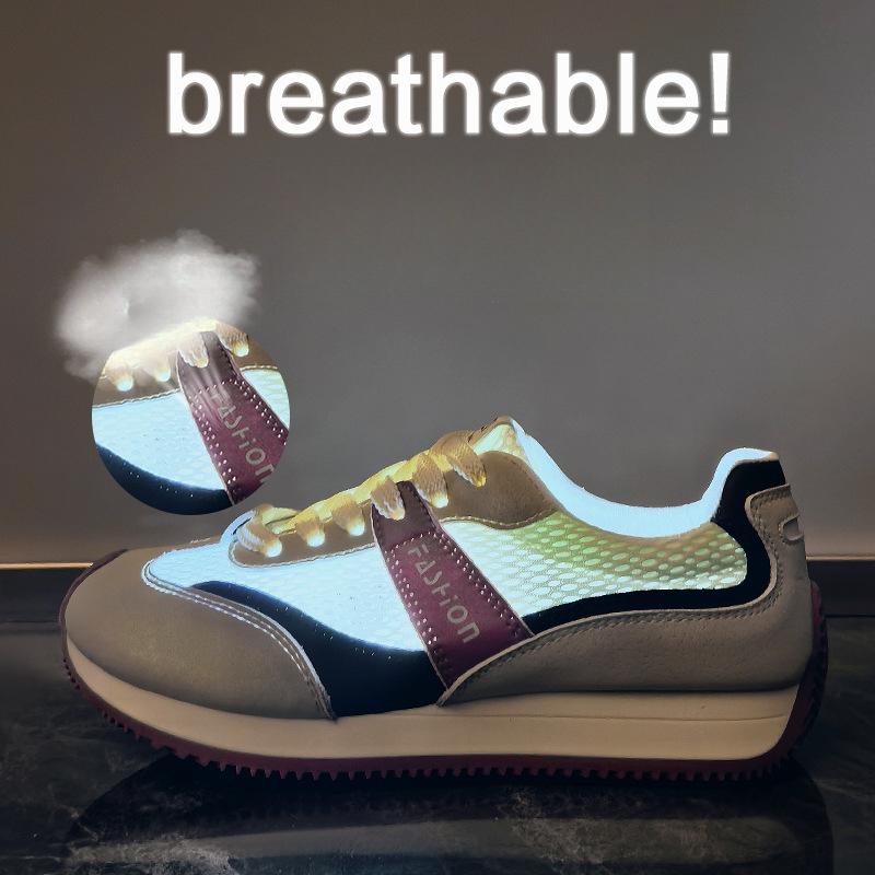 New Forrest Gump Shoes for Women In Summer Student Sports and Casual Shoes Mesh Breathable and Enhancing Height
