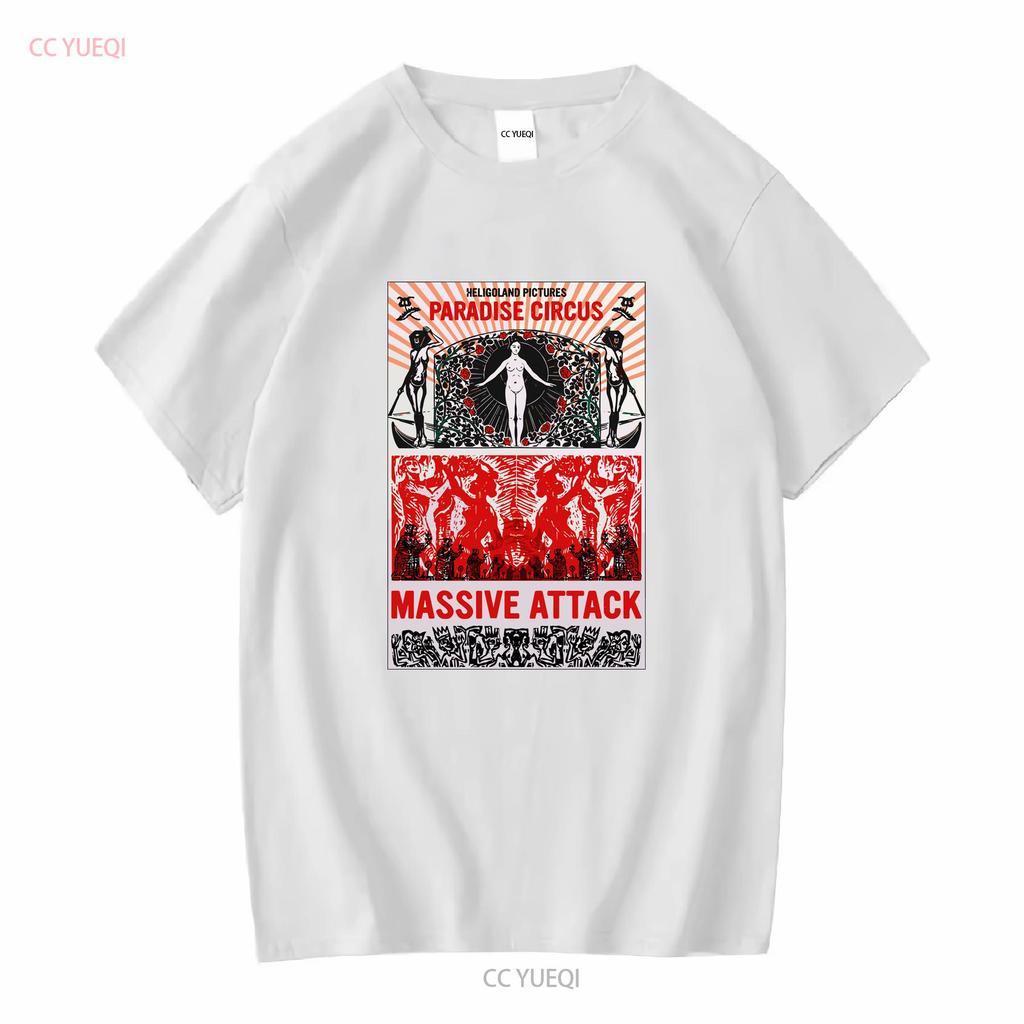Massive Attack Paradise Circus T-Shirt Volle Größen S 5XL vintage Gewaschen Bequem Streetwear Top Für Den Alltag Atmungsaktiv