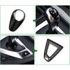 AIRSPEED Carbon Fiber Gear Shift Knob Cover Trim for BMW F80 M3 F82 M4 2014-2018, Black