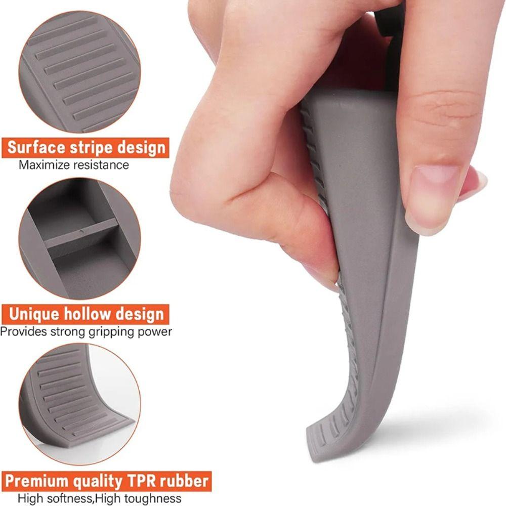 2PCS Rubber Hook Door Stop Shock Absorber Door Block Anti-skid Door  Wedge  Home Office