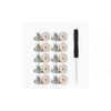 10Pcs Metal Jeans Button 17mm Adjustable Detachable Jeans Button Replacement No-Sewing Screw Button Repair Kit with Screwdriver