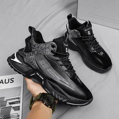 Nuove scarpe sportive da uomo traspiranti e comode, scarpe casual piatte con suola spessa, scarpe da passeggio versatili e alla moda per esterni