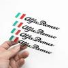 UHNPV1 TFLGX1 4 Stück Auto Styling Türgriff Aufkleber für Alfa Romeo Logo Mito 147 156 159 166 GT Giulietta Spider Auto Emblem Abzeichen Zubehör