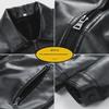 Men's Urban Motorcycle Leather Jacket - Trendy High-Quality Lapel Coat