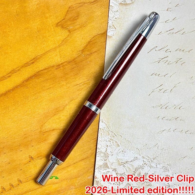 Burgund Limited Edition!!! JINHAO 20 Druck-Füllfederhalter Einziehbar Tinte-Konverter Schreibwaren Schulbedarf PK 10 A1