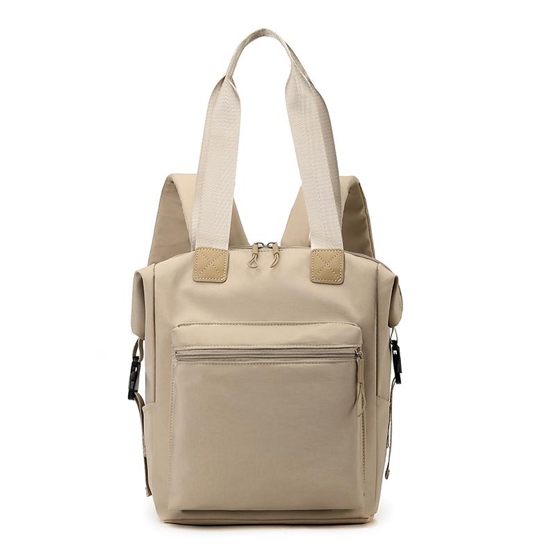 

Solid Color Women Nylon Backpack Vintage School Bag for Teenage Outdoor Travel Handbag Purses Book Bag Rucksack хакі