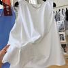 Minimalist White Cotton Knot Tank Top For Summer Casual Wear Women