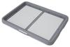 Dog Training Wide for Dogs One-Handed Easy-to-Use Tray, Gray,